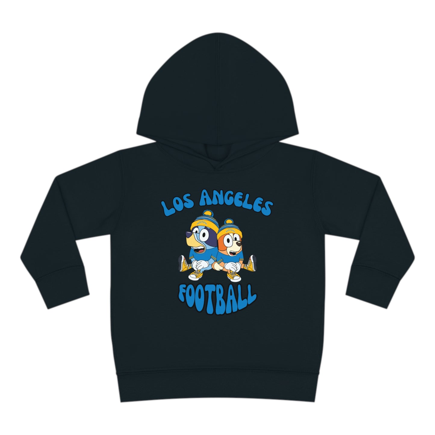 Toddler Bluey & Bingo Design Chargers Football - Inspired Pullover Fleece Hoodie