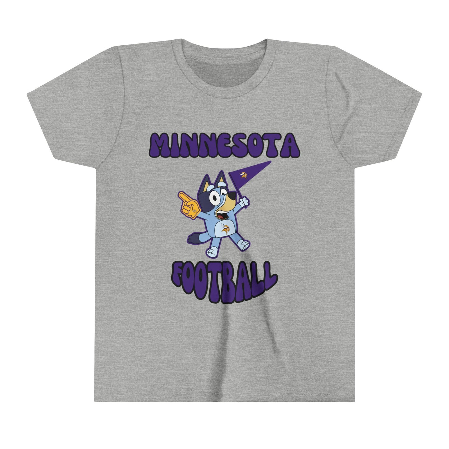 Youth Bluey Design Minnesota Football - Inspired T-Shirt