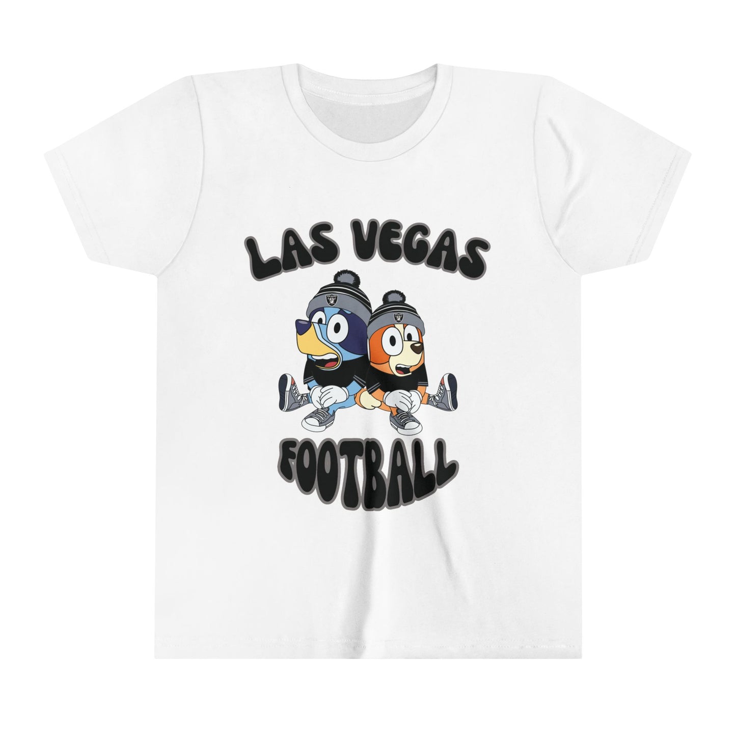 Youth Bluey & Bingo Design Raiders Football - Inspired T-Shirt