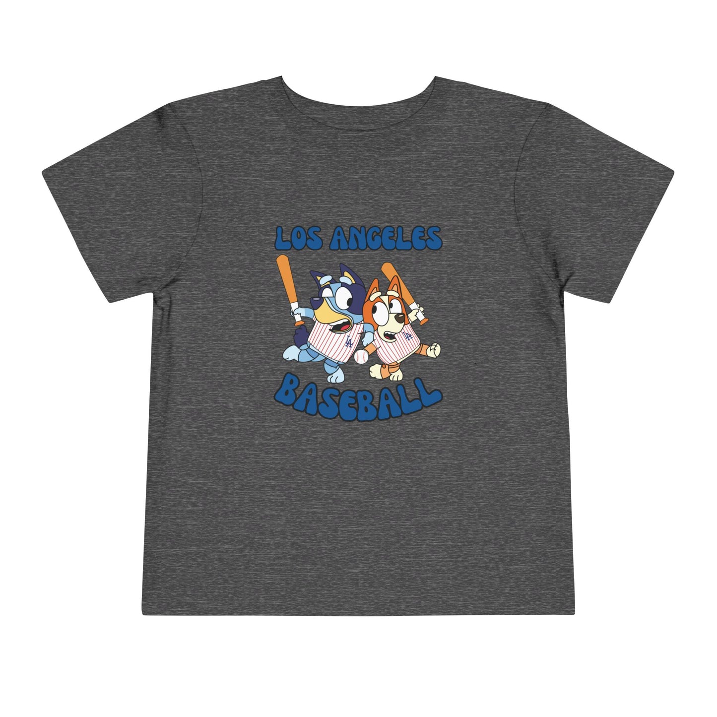 Toddler Bluey Design LA Dodgers - Inspired T-Shirt