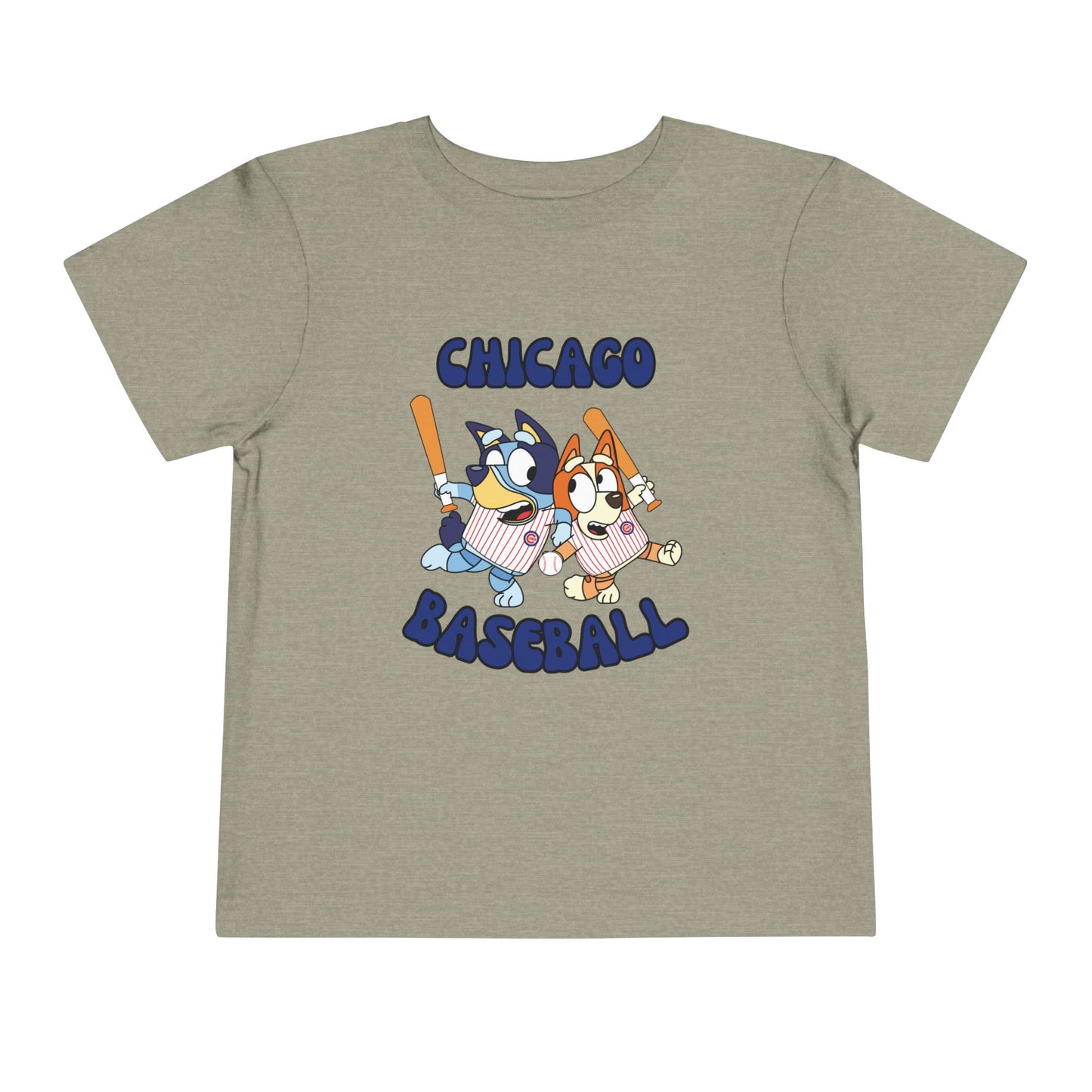 Toddler Bluey Design Chicago Cubs - Inspired T-Shirt