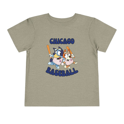 Toddler Bluey Design Chicago Cubs - Inspired T-Shirt