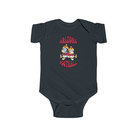 Infant Bluey & Bingo Design Cardinals Football - Inspired Onesie