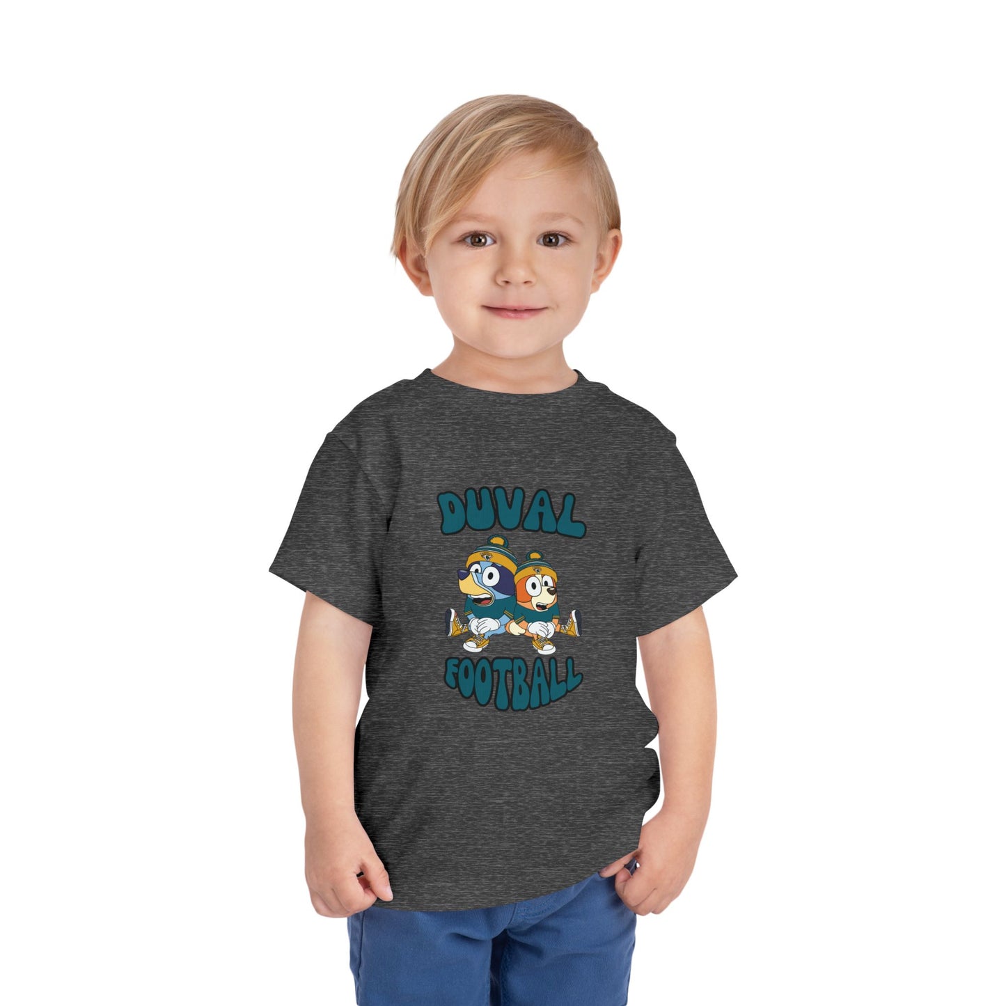 Toddler Bluey & Bingo Design Jaguars Football - Inspired T-Shirt