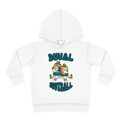 Toddler Bluey & Bingo Design Jaguars Football - Inspired Pullover Fleece Hoodie