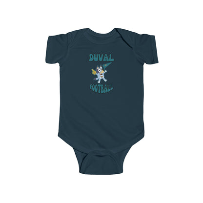 Infant Bluey Design Jacksonville Jaguars Football -Inspired Bodysuit