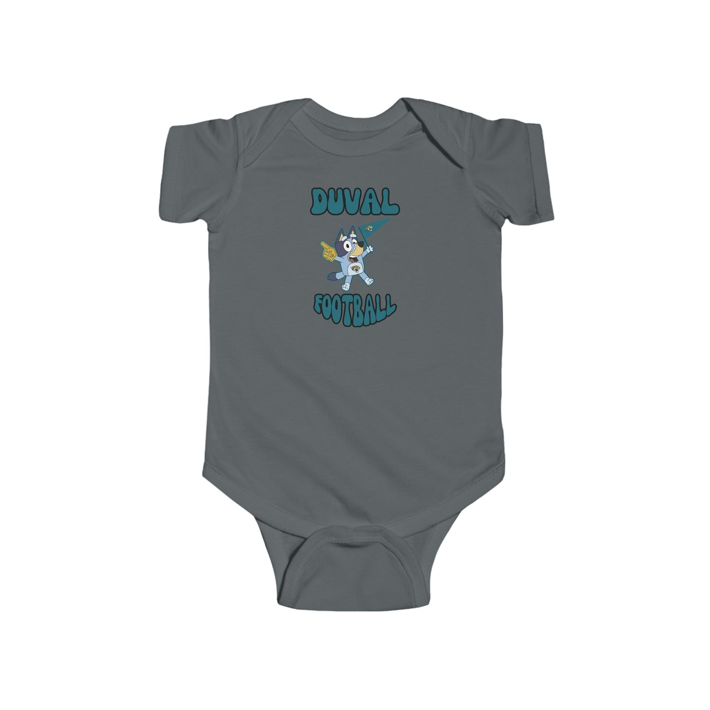 Infant Bluey Design Jacksonville Jaguars Football -Inspired Bodysuit