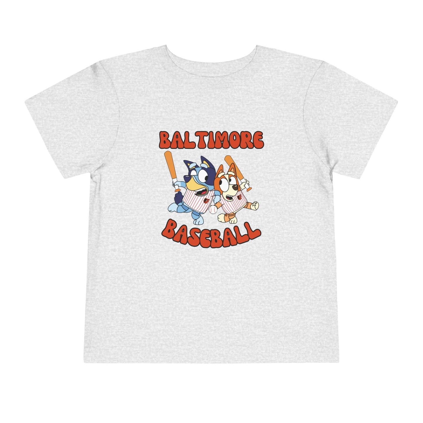 Toddler Bluey Design Baltimore Orioles - Inspired T-Shirt