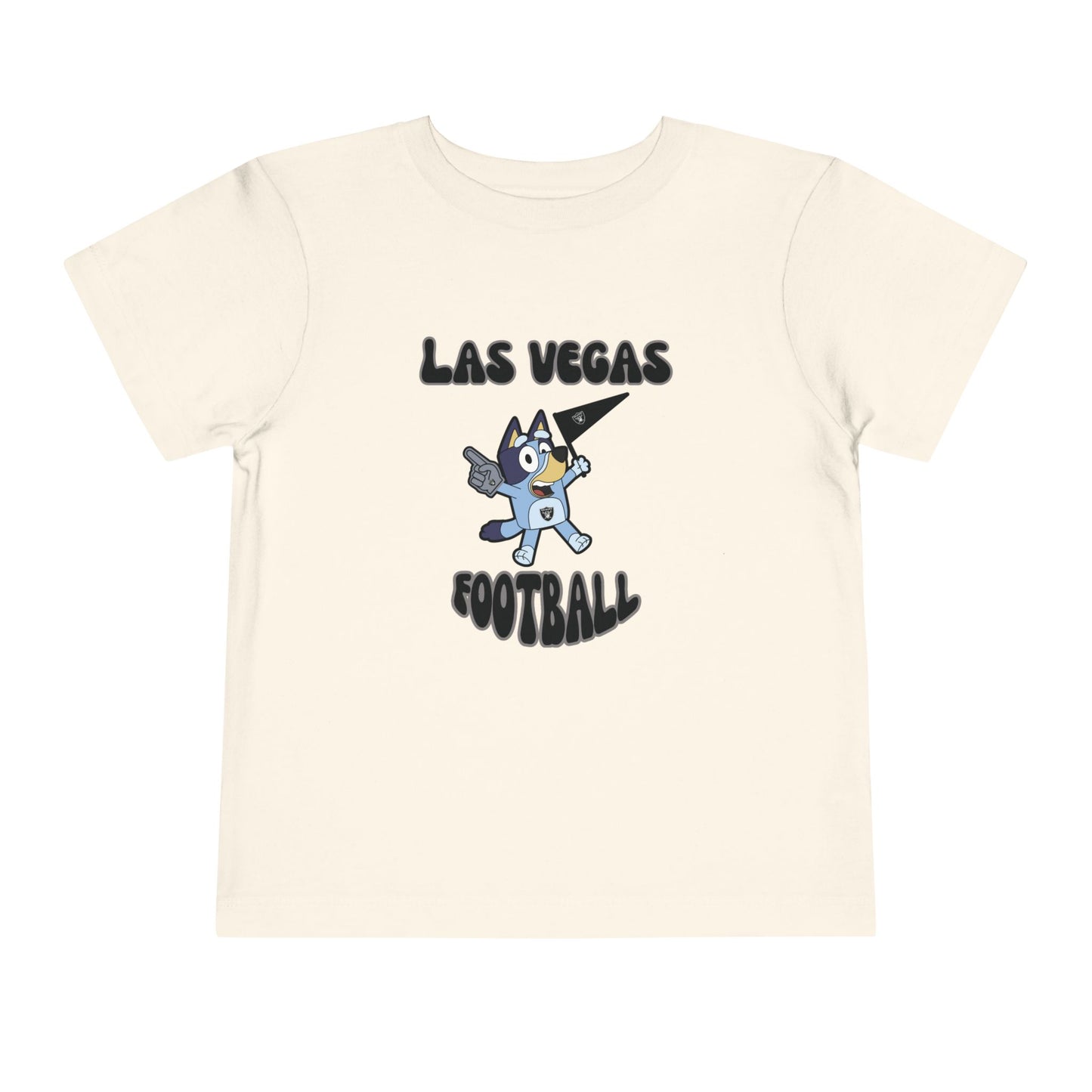 Toddler Bluey Design Las Vegas Raiders Football -Inspired T-Shirt