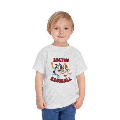 Toddler Bluey Design Boston Red Sox - Inspired T-Shirt