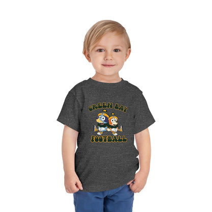 Toddler Bluey & Bingo Design Green Bay Football - Inspired T-Shirt