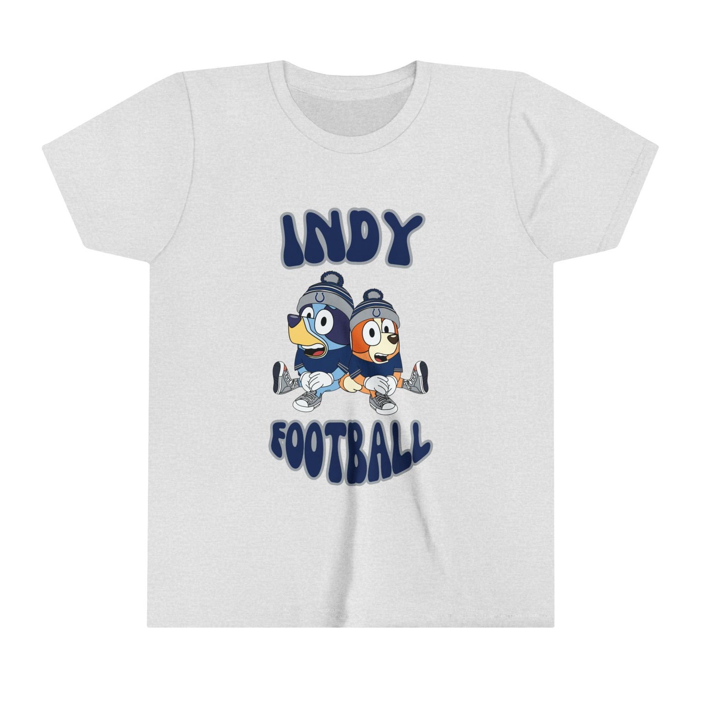 Youth Bluey & Bingo Design Colts Football - Inspired T-Shirt