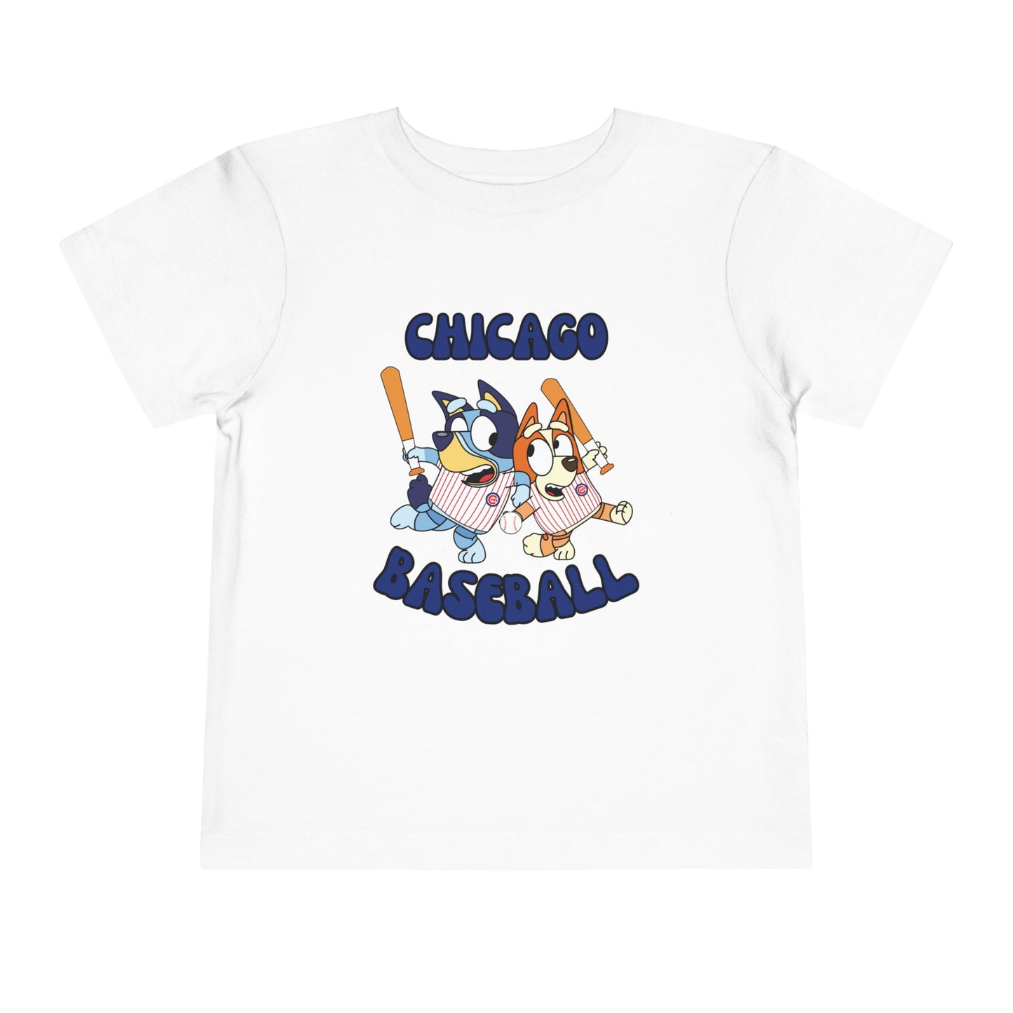 Toddler Bluey Design Chicago Cubs - Inspired T-Shirt