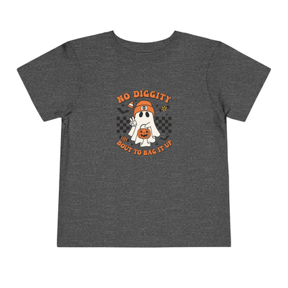 Toddler Halloween  No Diggity Bout To Bag It T-Shirt