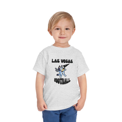 Toddler Bluey Design Las Vegas Raiders Football -Inspired T-Shirt