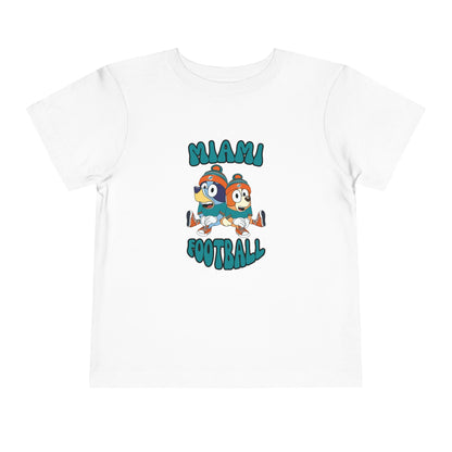 Toddler Bluey & Bingo Design Dolphins Football - Inspired T-Shirt