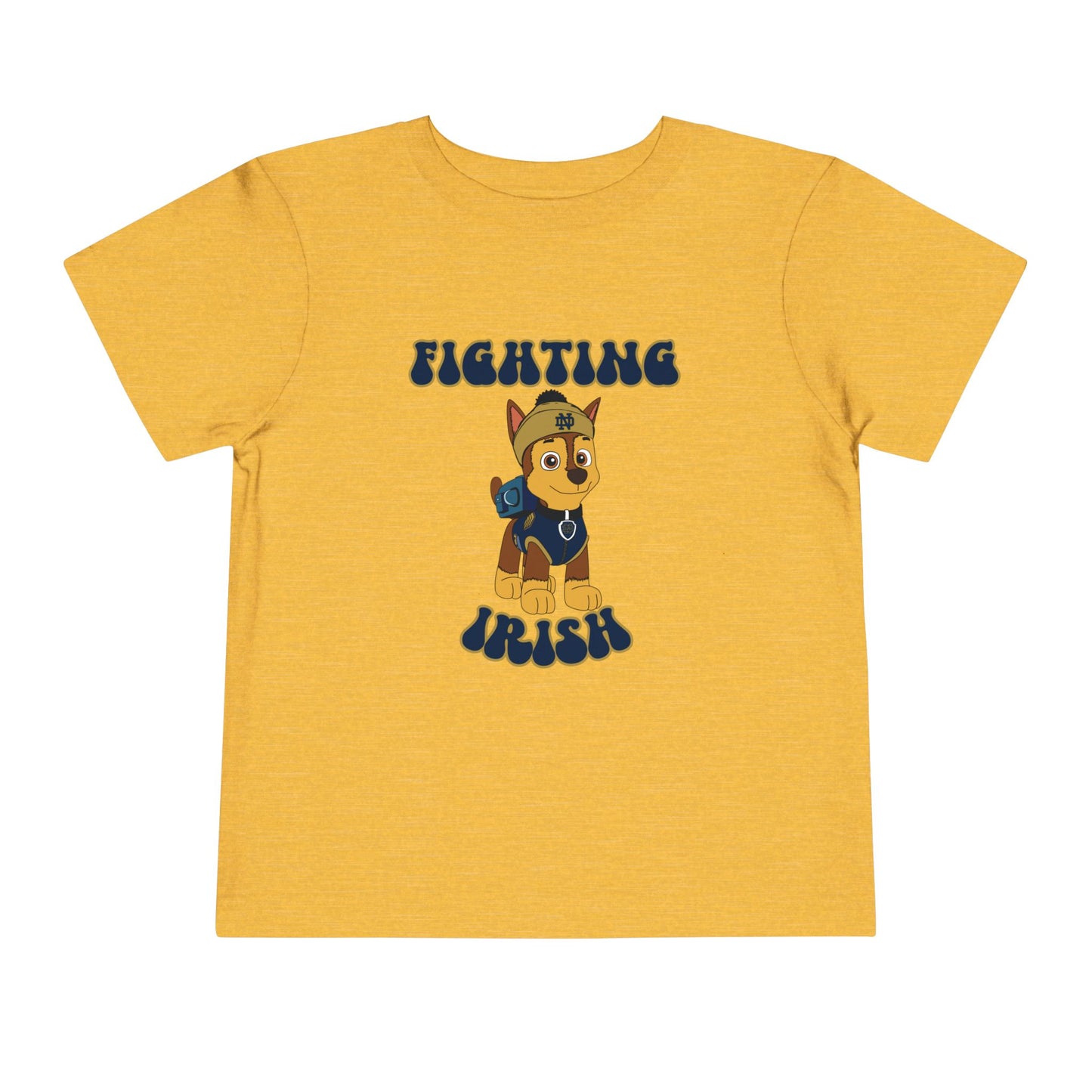 Chase Paw Patrol Fighting Irish College Football Design Toddler Tee