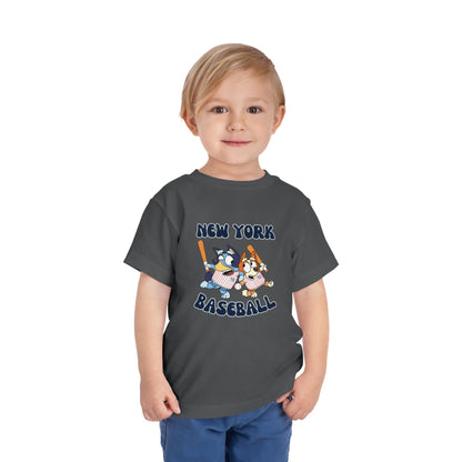 Toddler Bluey Design NY Yankees - Inspired T-Shirt