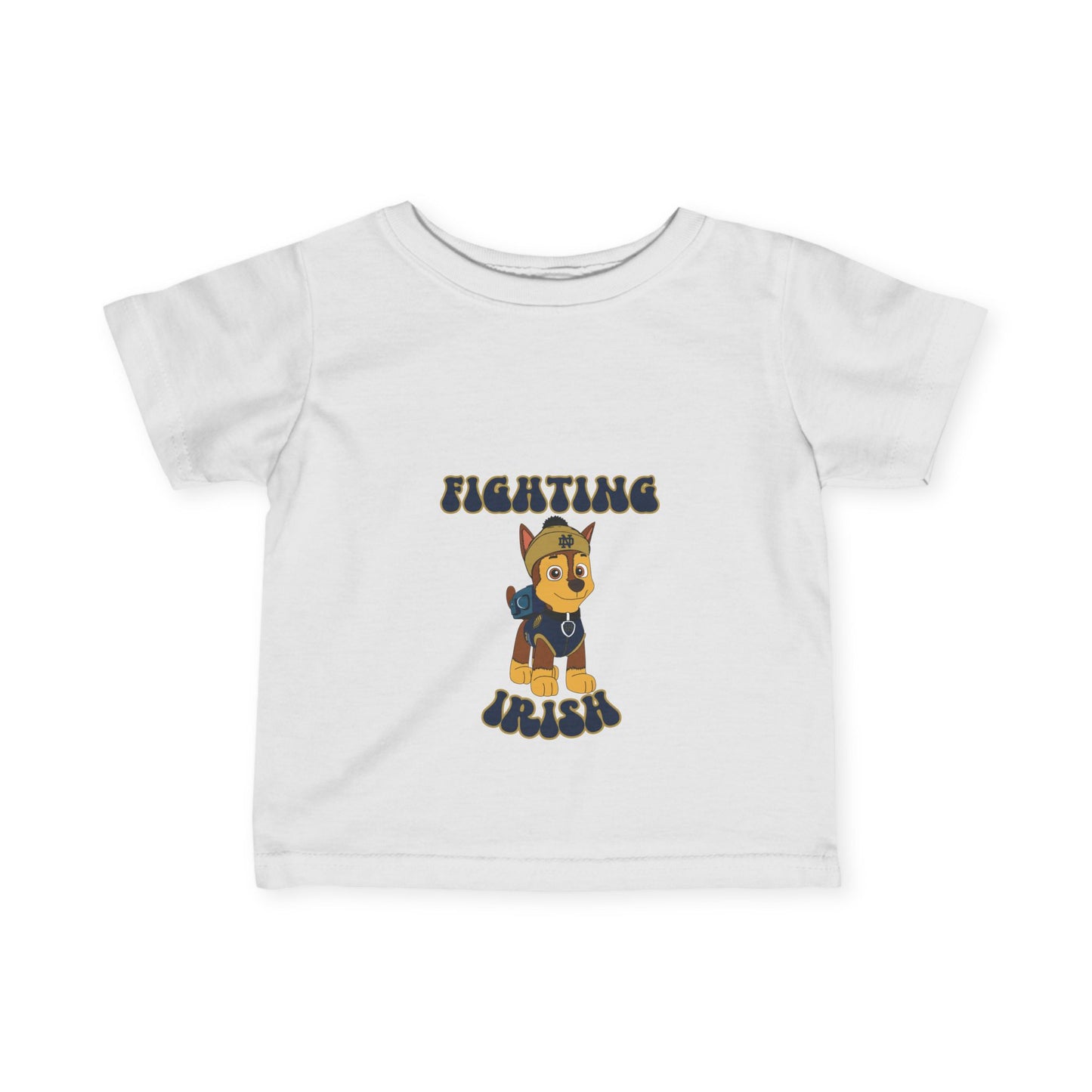 Chase Paw Patrol Fighting Irish College Football Design - Infant Tee-Shirt