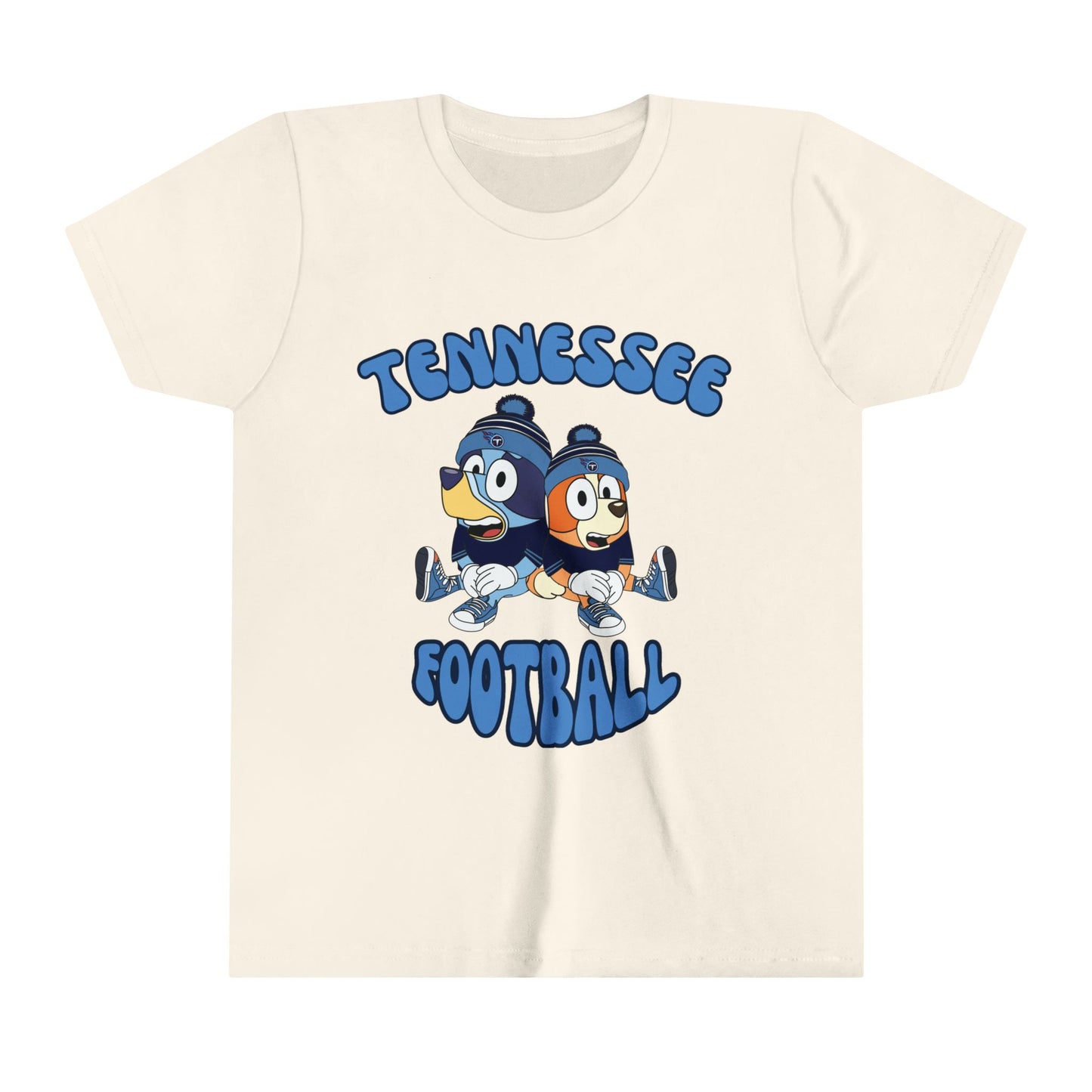 Youth Bluey & Bingo Design Titans Football - Inspired T-Shirt