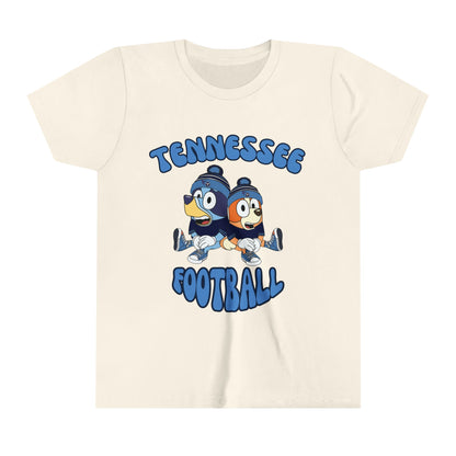 Youth Bluey & Bingo Design Titans Football - Inspired T-Shirt