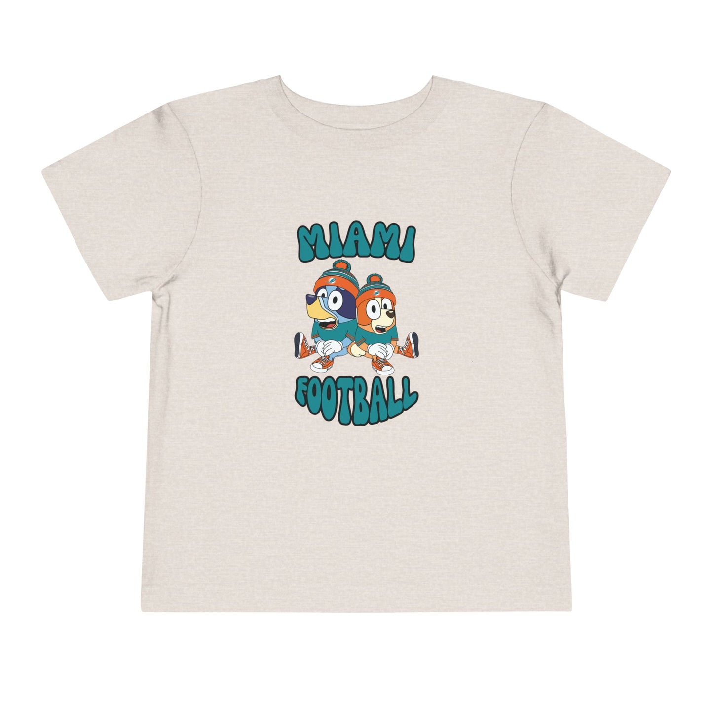 Toddler Bluey & Bingo Design Dolphins Football - Inspired T-Shirt