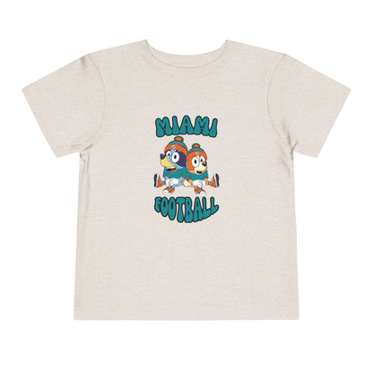 Toddler Bluey & Bingo Design Dolphins Football - Inspired T-Shirt