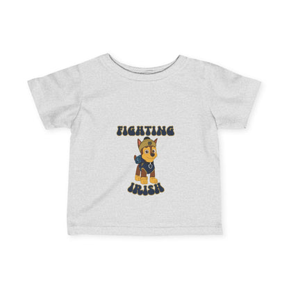 Chase Paw Patrol Fighting Irish College Football Design - Infant Tee-Shirt