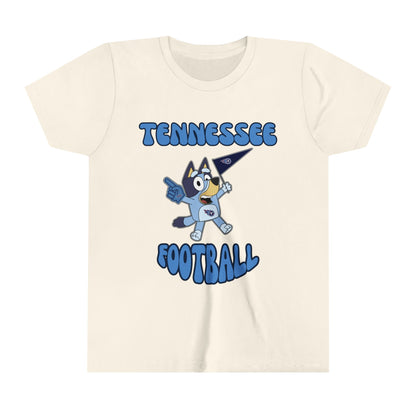 Youth Bluey Design Tennessee Titans Football -Inspired T-Shirt