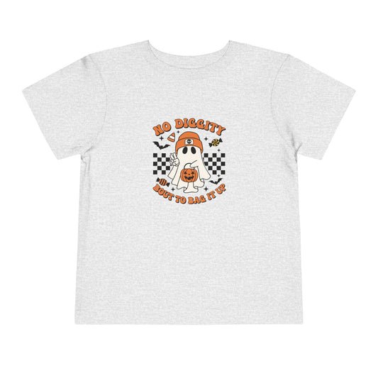 Toddler Halloween  No Diggity Bout To Bag It T-Shirt