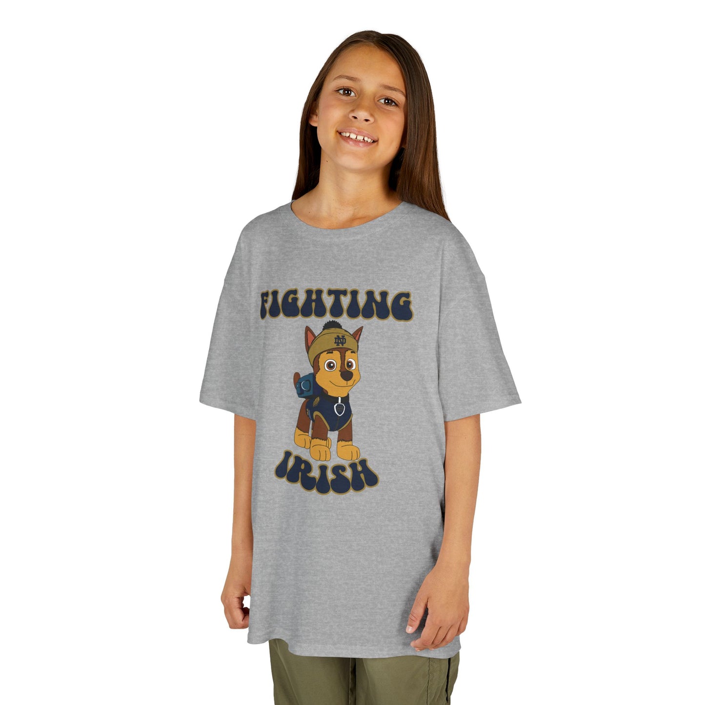 Chase Paw Patrol Fighting Irish College Football Design Youth Tee