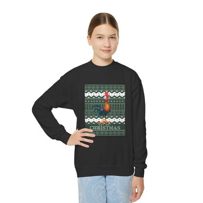 Youth Chicken Hei Hei Ugly Christmas Sweater, Moana Sweatshirt, Hei Hei Christmas Ugly Christmas Sweater