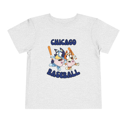 Toddler Bluey Design Chicago Cubs - Inspired T-Shirt