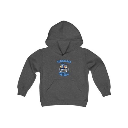 Youth Bluey & Bingo Design Titans Football - Inspired Heavy Blend Hooded Sweatshirt