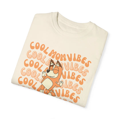 Bluey Cool Mom Vibes Wavy Trendy Chilli Graphic Tee