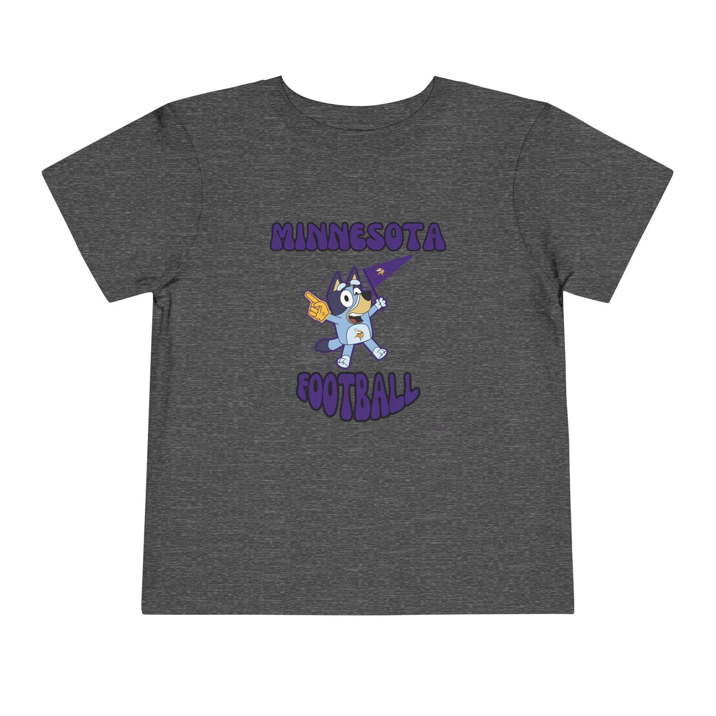 Toddler Bluey Design Minnesota Football - Inspired T-Shirt