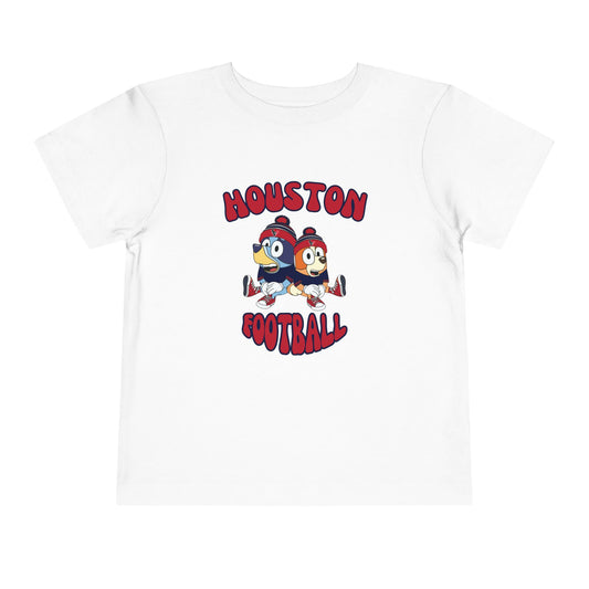 Toddler Bluey & Bingo Design Texans Football - Inspired T-Shirt