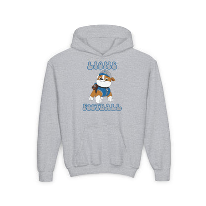 Rubble Paw Patrol Lions Football Youth Hoodie