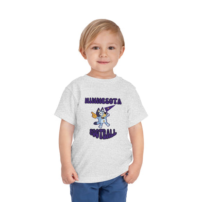 Toddler Bluey Design Minnesota Football - Inspired T-Shirt