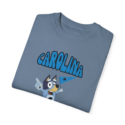 Unisex Bluey Design Carolina Panthers -Inspired T-Shirt