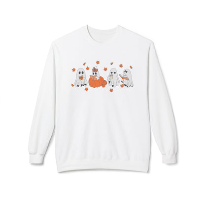 Halloween Spooky Book Lover Crewneck Sweatshirt – Comfort & Style for Spooky Season