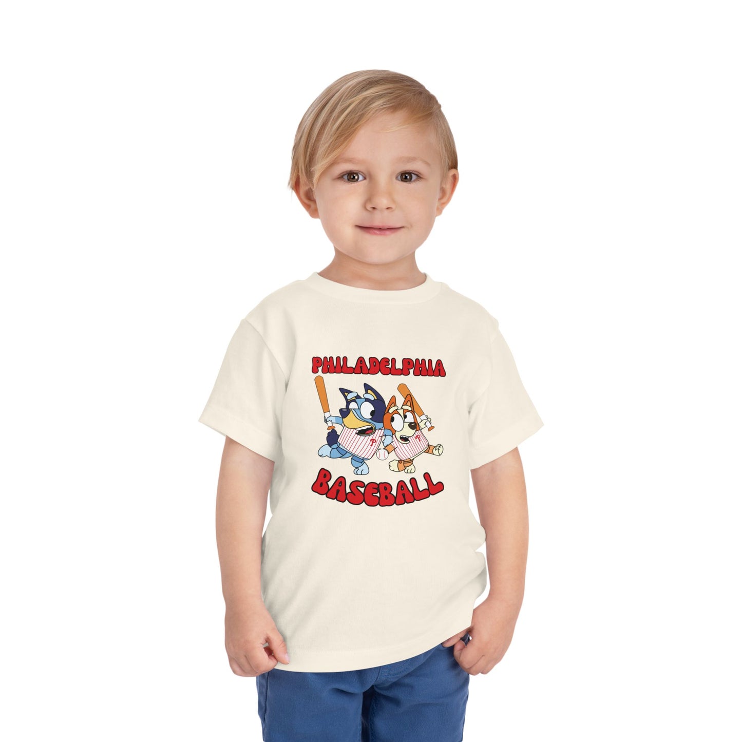 Toddler Bluey Design Philadelphia Phillies - Inspired T-Shirt