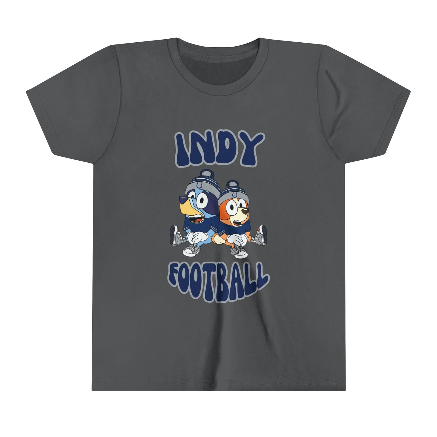 Youth Bluey & Bingo Design Colts Football - Inspired T-Shirt