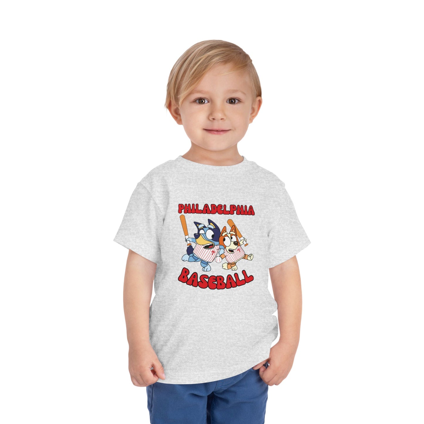 Toddler Bluey Design Philadelphia Phillies - Inspired T-Shirt