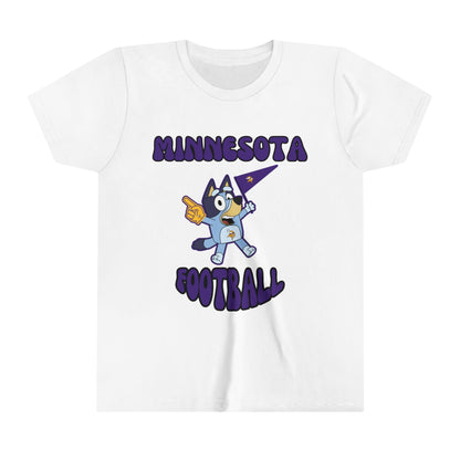 Youth Bluey Design Minnesota Football - Inspired T-Shirt