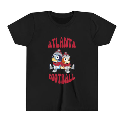 Youth Bluey & Bingo Design Falcons Football - Inspired T-Shirt