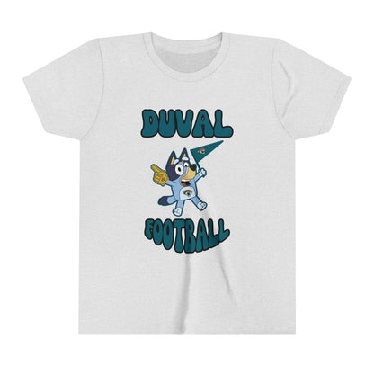 Youth Bluey Design Jacksonville Jaguars Football -Inspired T-Shirt