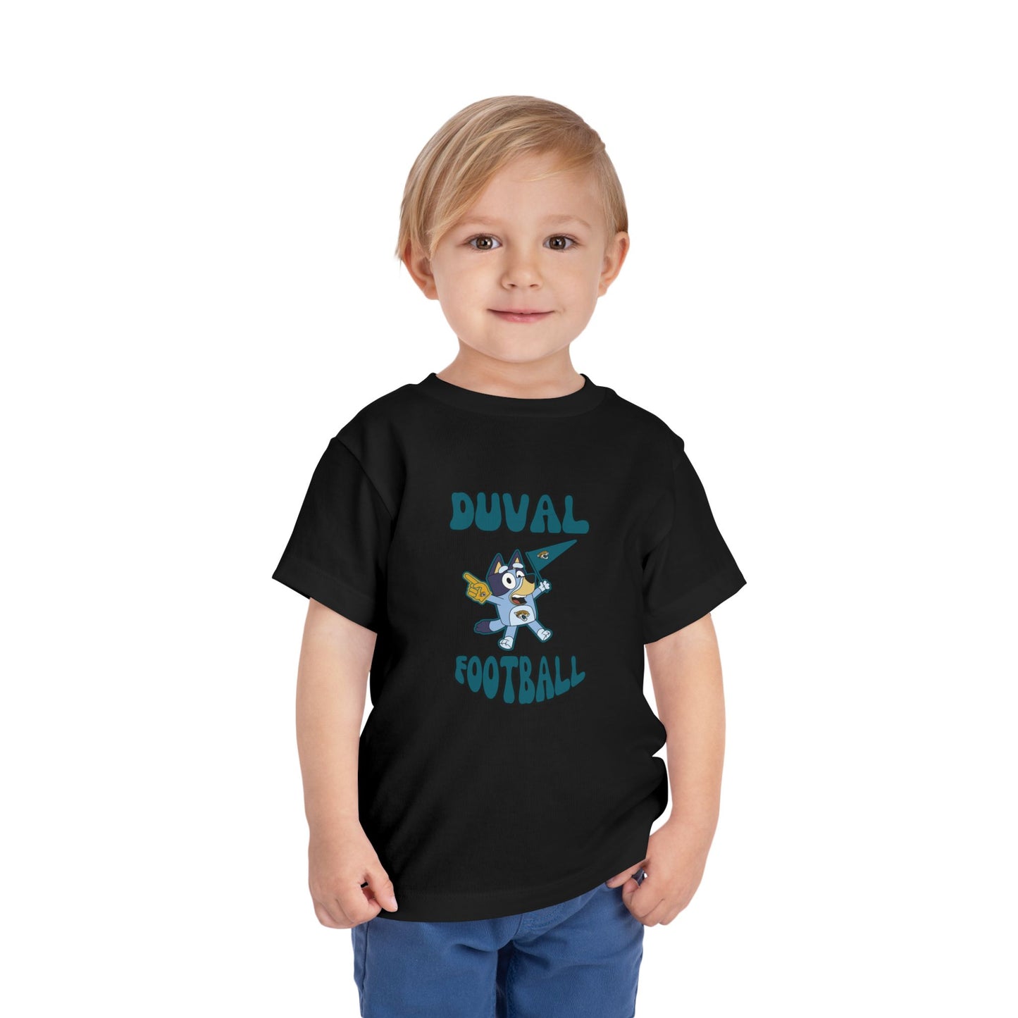 Toddler Bluey Design Jacksonville Jaguars Football -Inspired T-Shirt