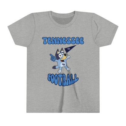 Youth Bluey Design Tennessee Titans Football -Inspired T-Shirt