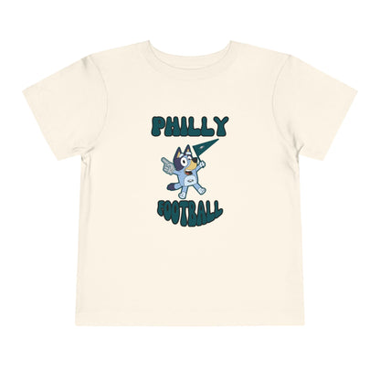 Toddler Bluey Design Philadelphia Eagles Football -Inspired T-Shirt